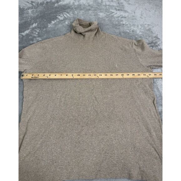 Vintage Polo Ralph Lauren Mock Neck Pullover Sweater Men's Size Large Beige - Picture 6 of 9